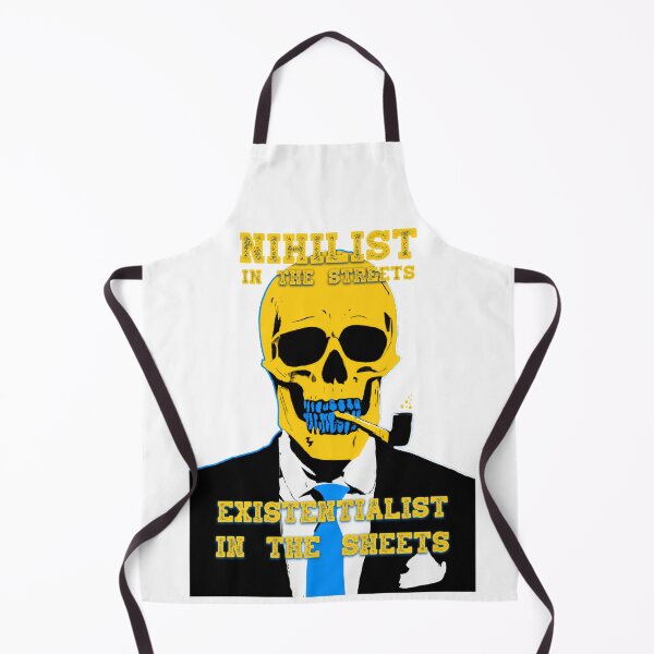 Aperçu de l'œuvre Nihilist In The Streets, Existentialist In The Sheets Pop Art Skull créée et vendue par PVSKI.