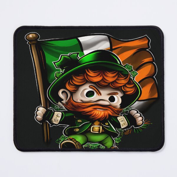 Item preview, Chibi Leprechaun With A Flag designed and sold by TaurusDigital.