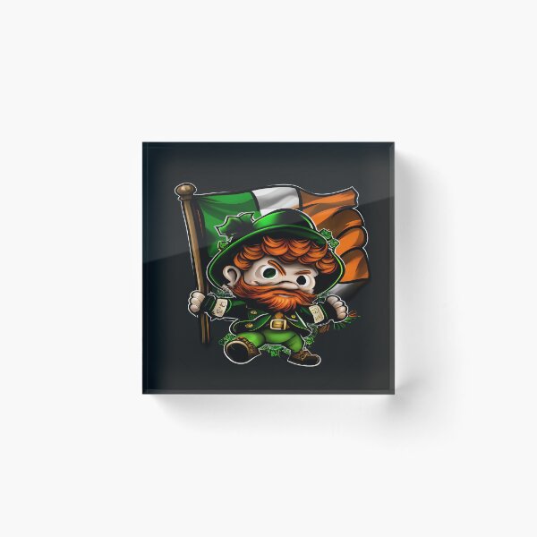 Item preview, Chibi Leprechaun With A Flag designed and sold by TaurusDigital.