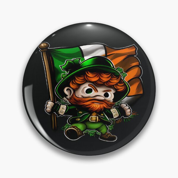 Item preview, Chibi Leprechaun With A Flag designed and sold by TaurusDigital.