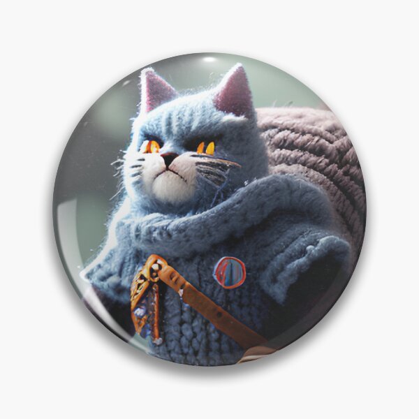 Item preview, Crochet Warrior Cat in Fairytale City Art Print designed and sold by TeoDorskiy.