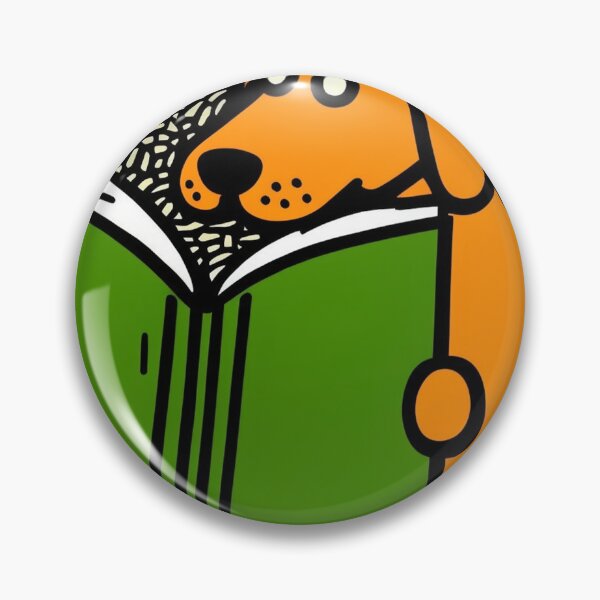 Item preview, Talented dog reading big green book designed and sold by NxtGenArt.