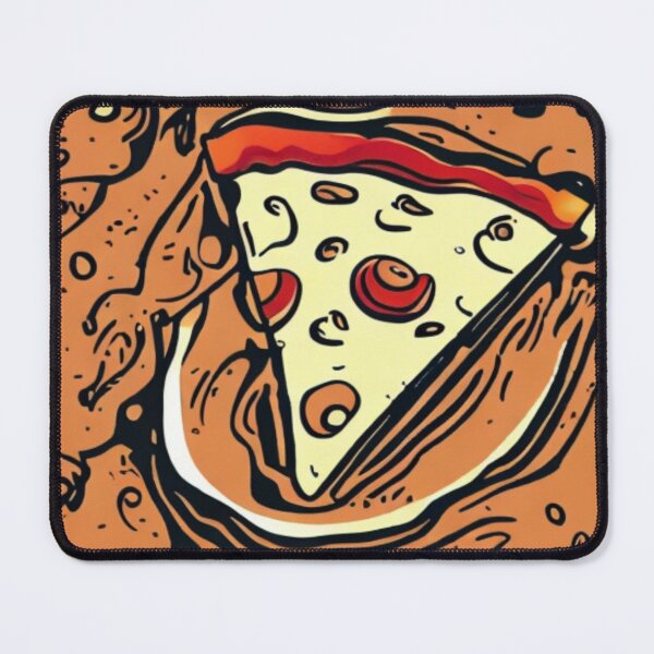Item preview, Cheesy Delight - A Cartoon-Style Pizza Adventure - cheesy pizza designed and sold by WBP Mart.