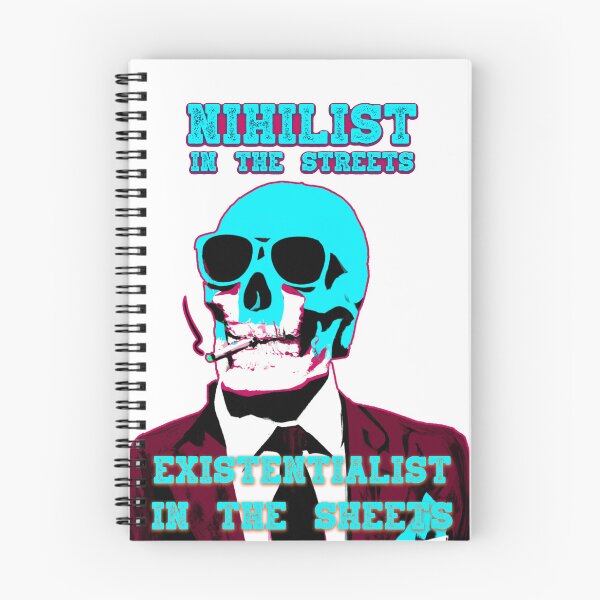 Item preview, Nihilist In The Streets, Existentialist In The Sheets Pop Art Skull designed and sold by PVSKI.