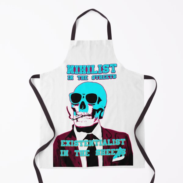Aperçu de l'œuvre Nihilist In The Streets, Existentialist In The Sheets Pop Art Skull créée et vendue par PVSKI.