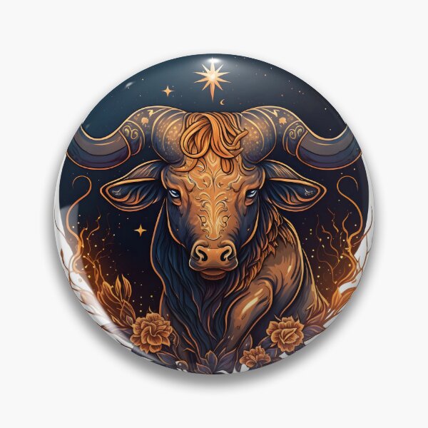 Item preview, Taurus the Bull: Astrology-Inspired Sticker and Magnet designed and sold by ColorStudioArt.