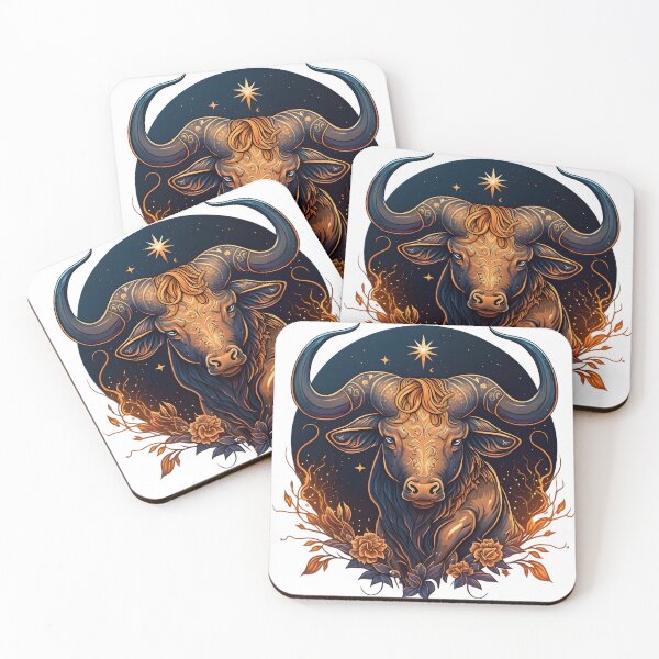 Item preview, Taurus the Bull: Astrology-Inspired Sticker and Magnet designed and sold by ColorStudioArt.