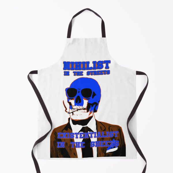 Aperçu de l'œuvre Nihilist In The Streets, Existentialist In The Sheets Pop Art Skull créée et vendue par PVSKI.