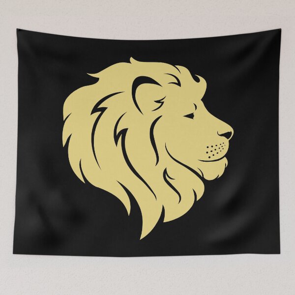 Item preview, golden lion head designed and sold by andrew JOHNSEN.