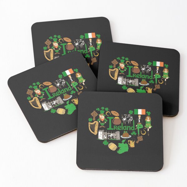 Artikelvorschau, St Patrick Tag, irische Feiern, Irland-Herz entworfen und verkauft von PersianGallary.