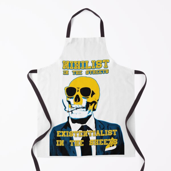 Aperçu de l'œuvre Nihilist In The Streets, Existentialist In The Sheets Pop Art Skull créée et vendue par PVSKI.