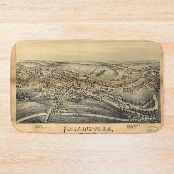 Item preview, Factoryville, Pennsylvania (1891) designed and sold by allhistory.