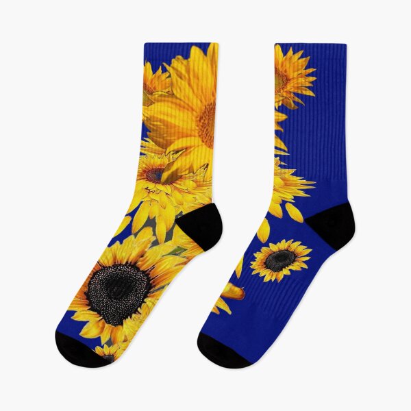 Item preview, GOLDEN SUNFLOWER ABSTRACT PATTERNS BLUE ART designed and sold by sharlesart.
