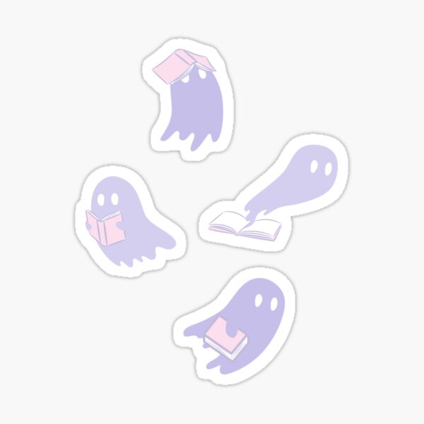 lavender ghosts Sticker