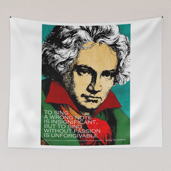 Item preview, Ludwig Van Beethoven Inspirational Quote designed and sold by pahleeloola.