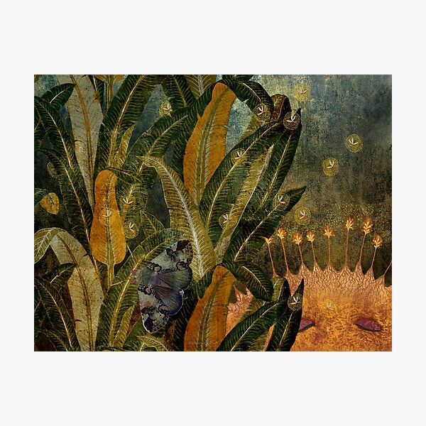 Item preview, into the garden - twilight tranquility designed and sold by Gretchen Deahl.