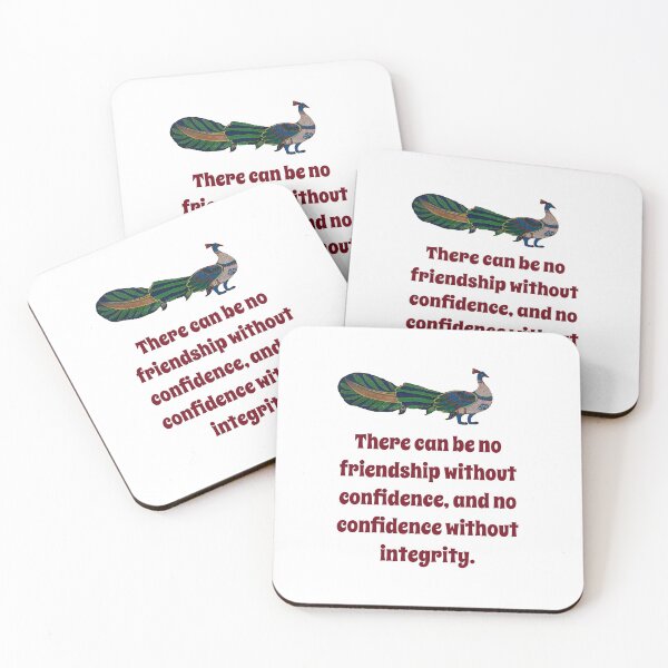 Item preview, There Can Be No Friendship - Confidence Quote designed and sold by CrankyOldDude.