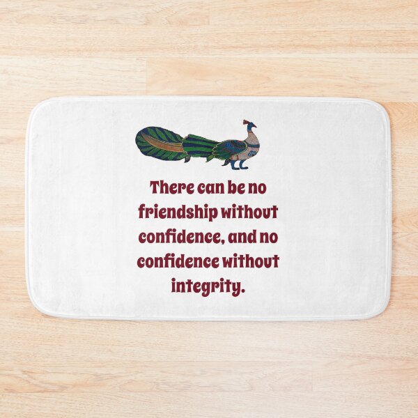 Item preview, There Can Be No Friendship - Confidence Quote designed and sold by CrankyOldDude.