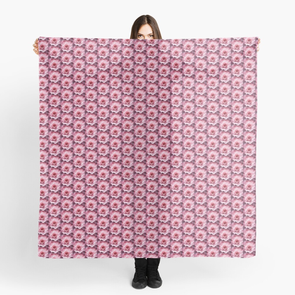 Soft Pink Flower Scarf