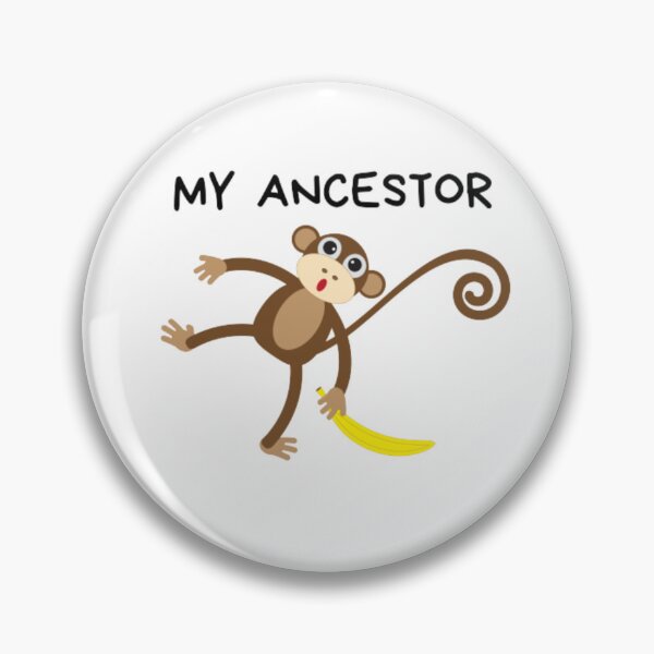 Item preview, My Ancestor funny monkey meme designed and sold by funkyfreshfinds.