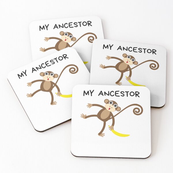 Item preview, My Ancestor funny monkey meme designed and sold by funkyfreshfinds.