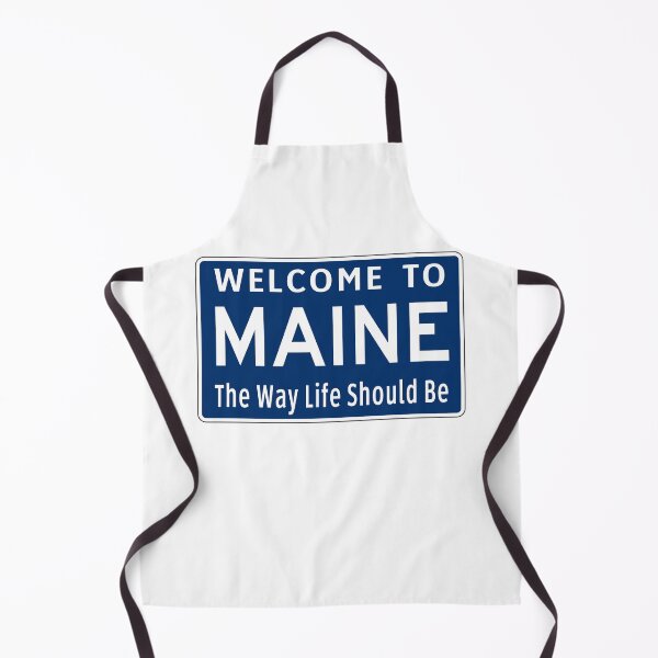 Item preview, Welcome To Maine State Line Sign designed and sold by NewNomads.