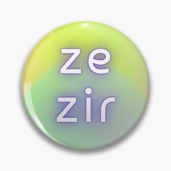 Item preview, Ze/Zir Pronouns designed and sold by Jess Reed.