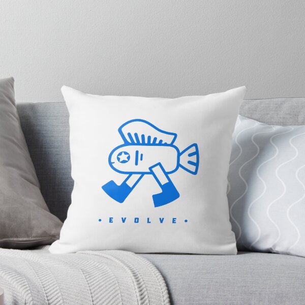 Aperçu de l'œuvre Le poisson avec une coiffure mohawk a des jambes. Dorky, style design minimal. créée et vendue par martodesign.