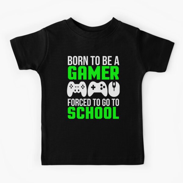 Né pour être un T-shirt Gamer Funny School T-shirt enfant