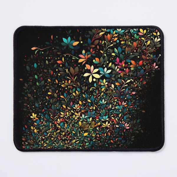 Item preview, Multicolored Flowers On a Black Background designed and sold by azet-art.