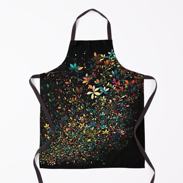 Item preview, Multicolored Flowers On a Black Background designed and sold by azet-art.
