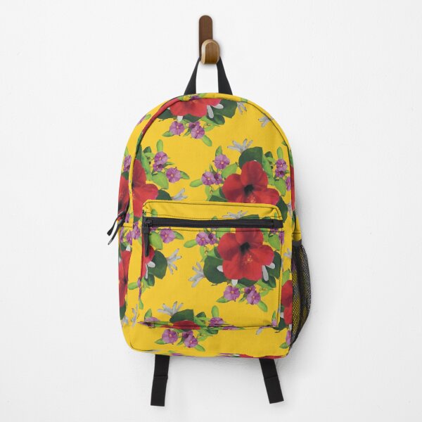 Item preview, Peach Colored Tropical Hibiscus pattern-Love white flower-love purple flower -yellow colors 7 designed and sold by StudioViArt.