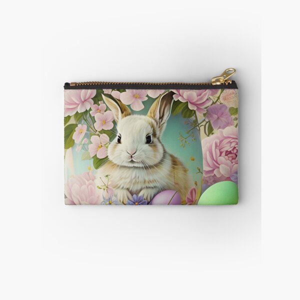 Item preview, Colorful Festive Easter Eggs Easter Bunny Spring Flowers Version 9 designed and sold by DreamingAwake1.