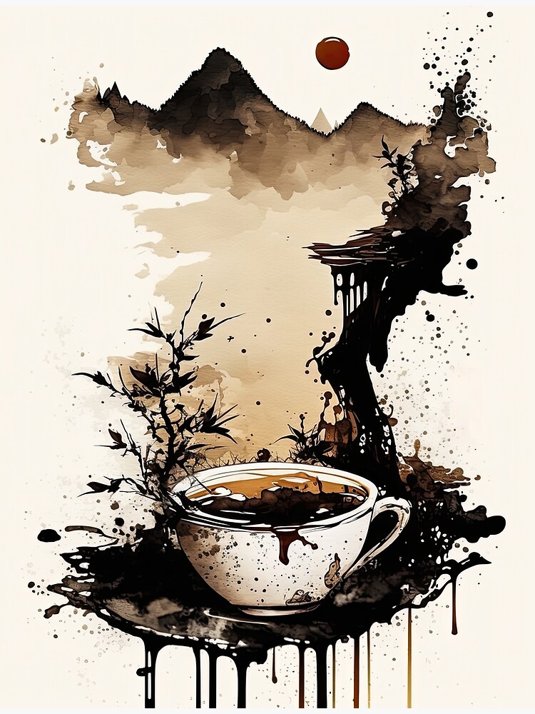 Coffee Ink Painting | Poster