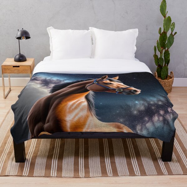 Aperçu de l'œuvre Beau cheval arabe majestueux créée et vendue par MythicalSticker.