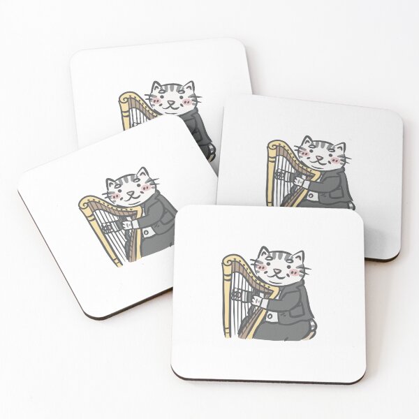 Item preview, Harp Cat (Music cat) designed and sold by 90sister.