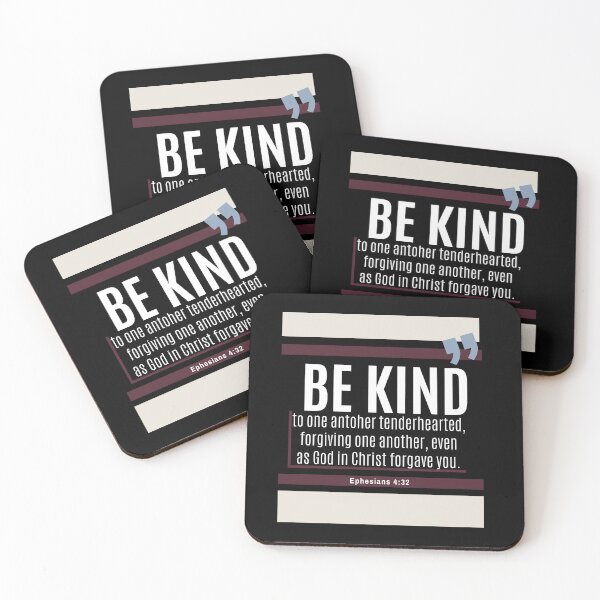 Item preview, Be kind one to another Ephesians 4:32 (black background) designed and sold by NonPCTruths.