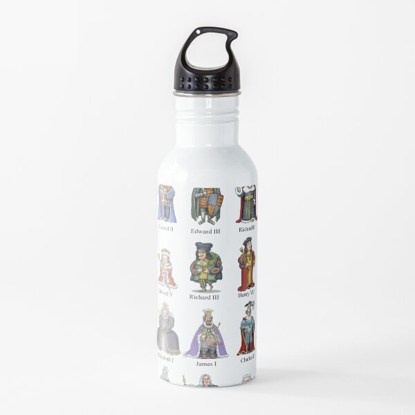 British Monarchs: The Complete Set (Updated 2022) Water Bottle