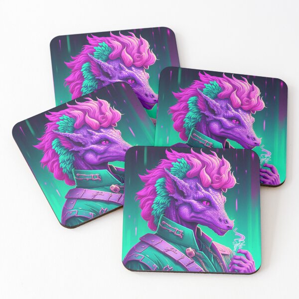 Item preview, Vapor Wave Dragon designed and sold by TheArtfulAllie.