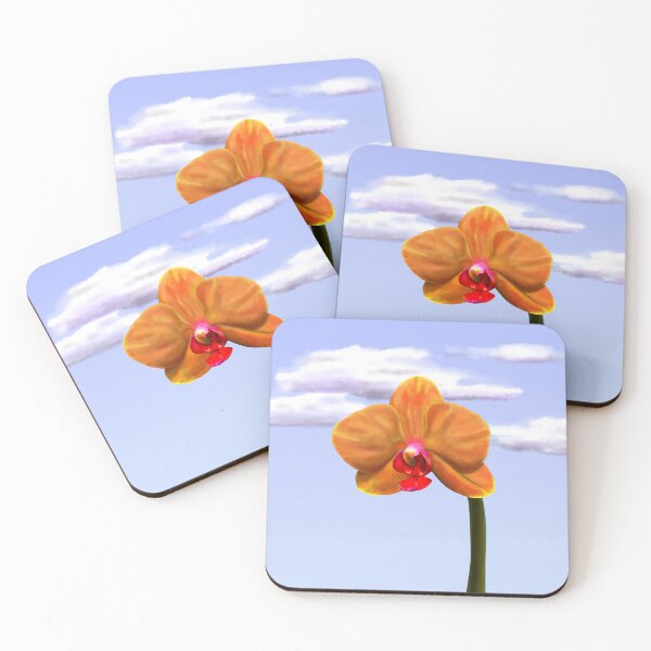 Item preview, Charmy orange orchid designed and sold by anycolorart.