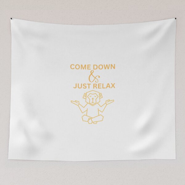 Item preview, Come Down And Just Relax Yoga Monkey  designed and sold by funkyfreshfinds.