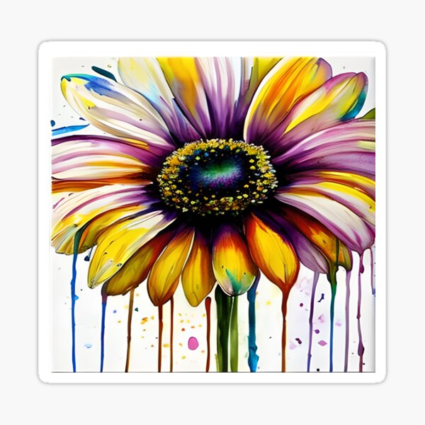 AI Flower, Daisy Sticker