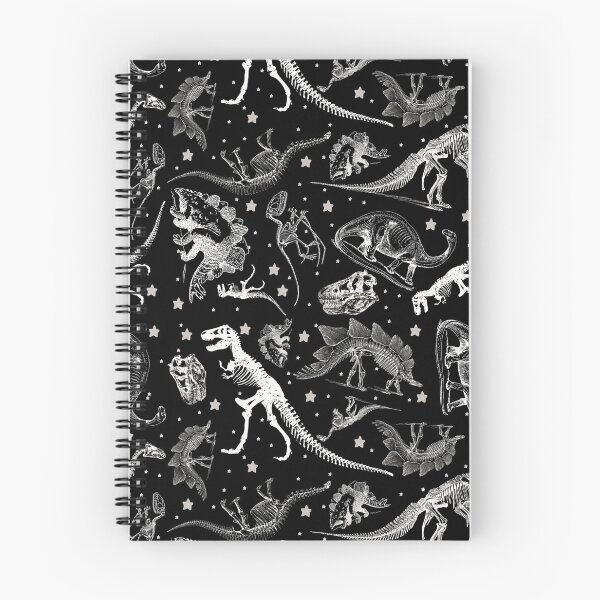 Item preview, Dino Star Toile | Vintage Museum Dinosaur Sketches and Skeletons BLACK  designed and sold by Kristi Duggins.