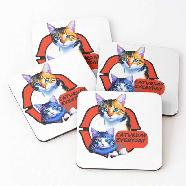 Item preview,  Caturday T-Shirts for Sale, funny every day cute happy girl mom pet lovers. designed and sold by Kevchu1616.