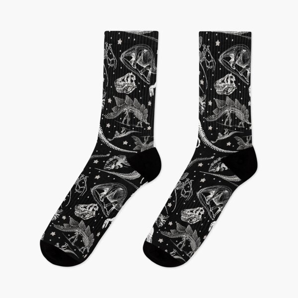 Item preview, Dino Star Toile | Vintage Museum Dinosaur Sketches and Skeletons BLACK  designed and sold by Kristi Duggins.
