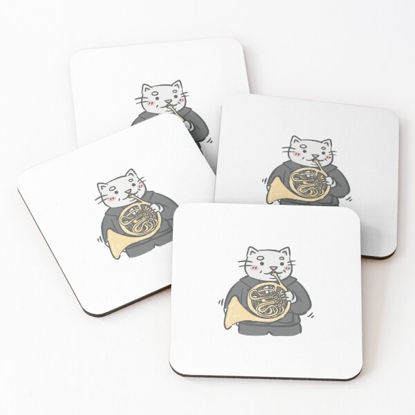 Item preview, French Horn Cat (Music cat) designed and sold by 90sister.