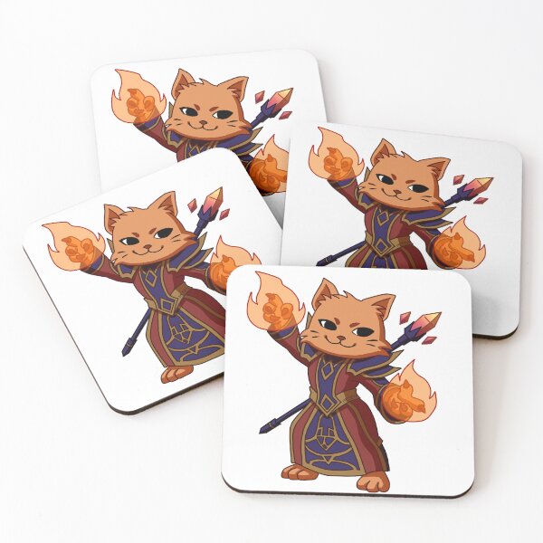 Item preview, Cute mage cat Warcraft  designed and sold by Heteyy.