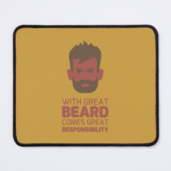 Item preview, With great beard, comes great responsibility designed and sold by bubbliciousart.