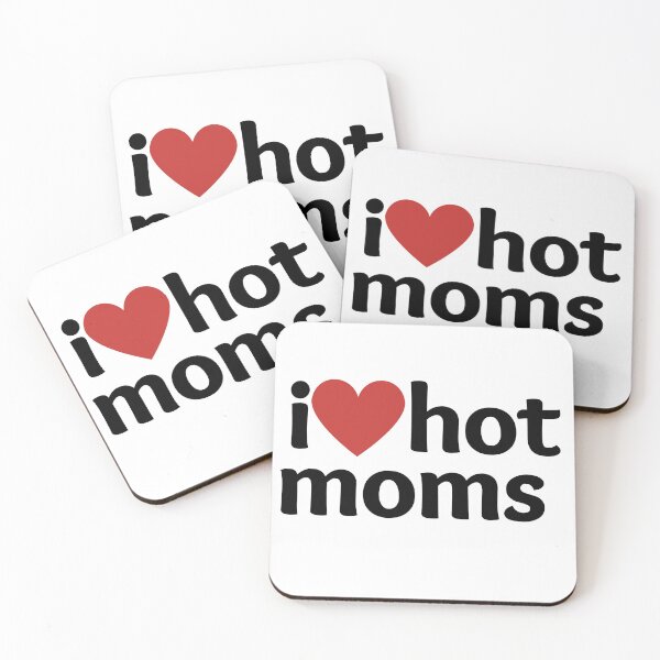 Item preview, I love (heart) hot moms designed and sold by CraftsbyKi.