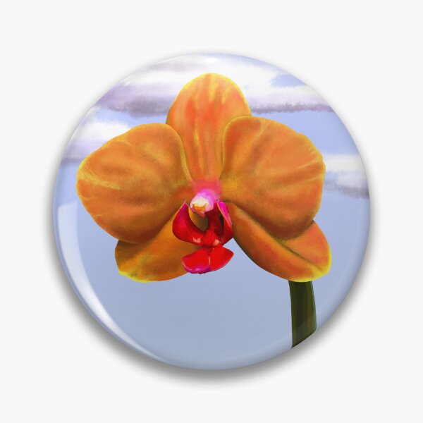 Item preview, Charmy orange orchid designed and sold by anycolorart.